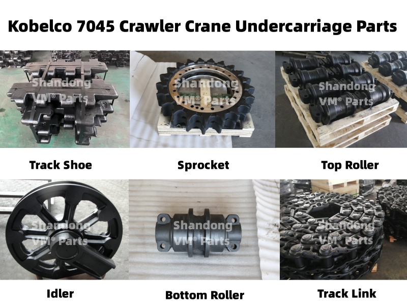 Kobelco 7045 crawler crane undercarriage parts.jpg